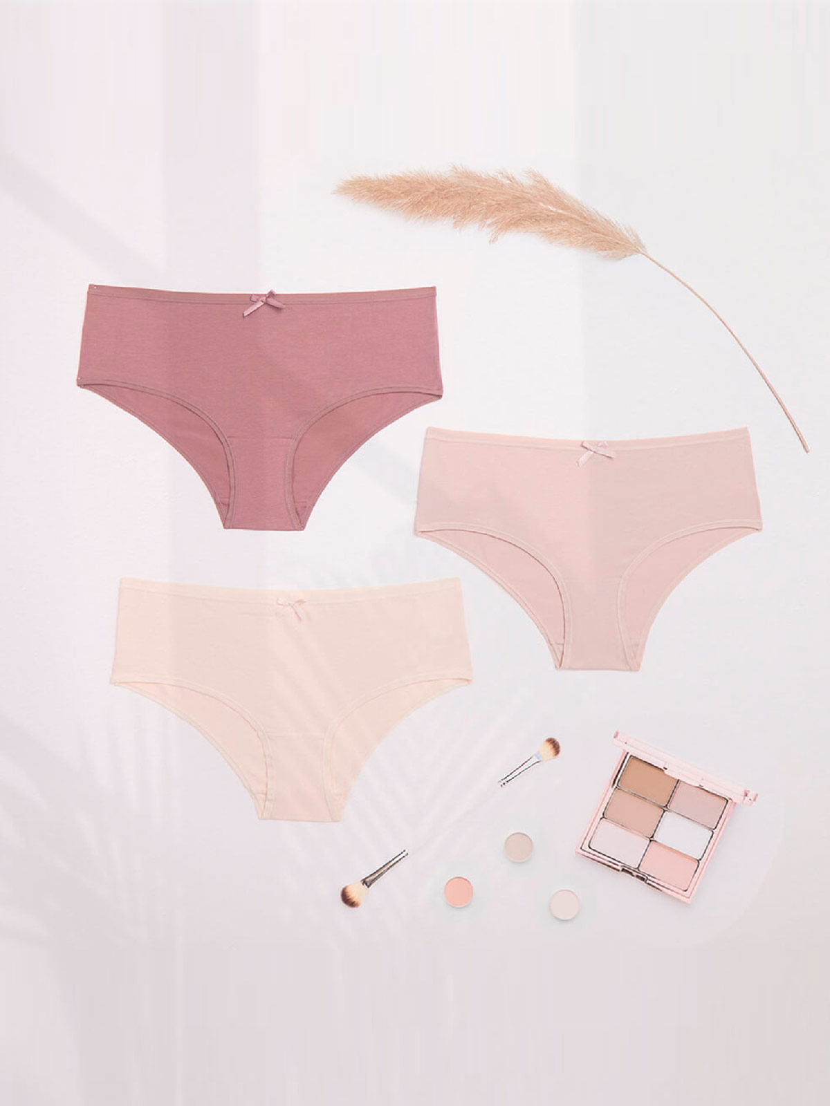 CALZÓN INTIME PACK X3 ALGODÓN PANTALETA NUDE - 11