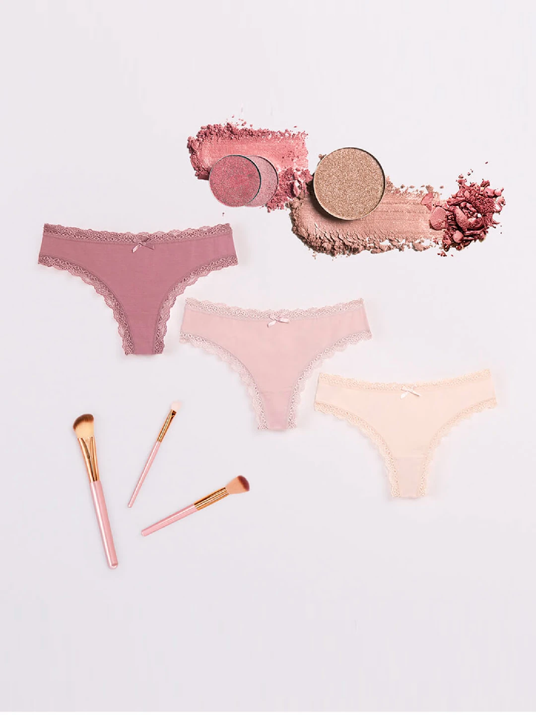 CALZÓN INTIME PACK X3 ALGODÓN CULOTTE NUDE - 8
