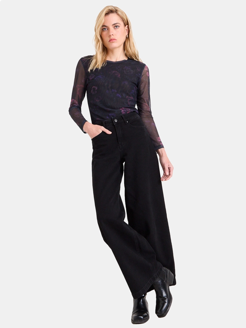 JEANS MUJER ASH REGULAR WIDE LEG - 1