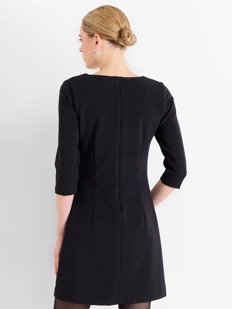 VESTIDO JUMPER MUJER ASH CORTO AJUSTADO RAYAS ESCOTE EN V MANGA 3/4 - 3