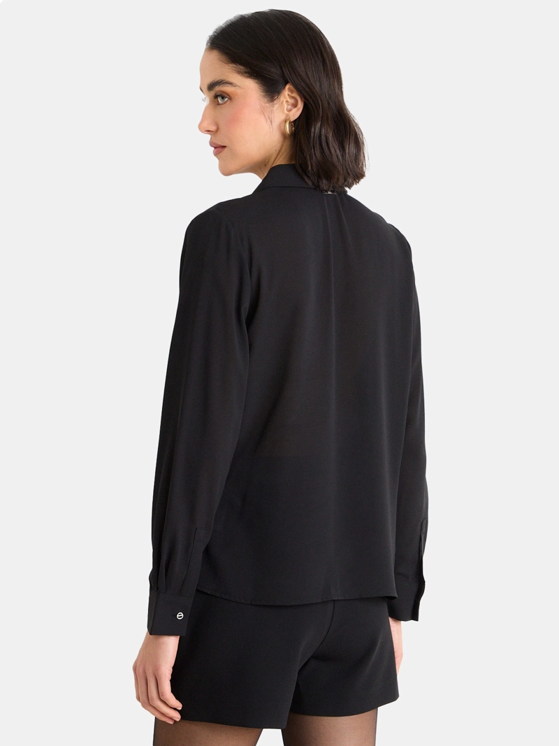 BLUSA MUJER ASH CUELLO CAMISERO MANGA LARGA - 2