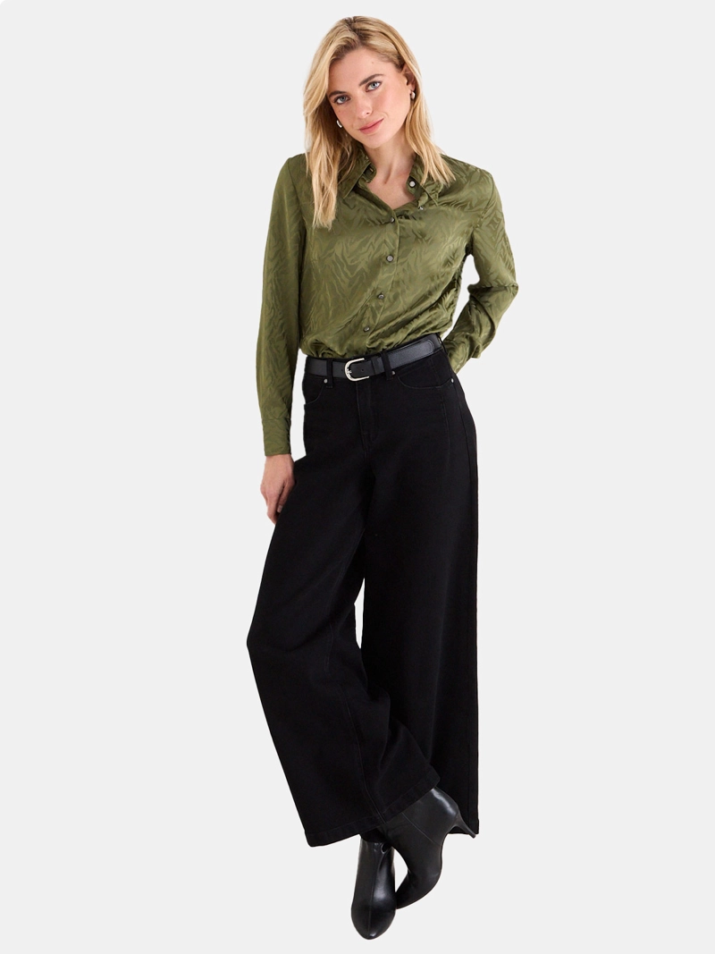 BLUSA MUJER ASH REGULAR FIT CUELLO CAMISERO - 4