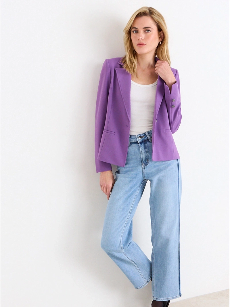 BLAZER MUJER ASH CORTE CLÁSICO - 4
