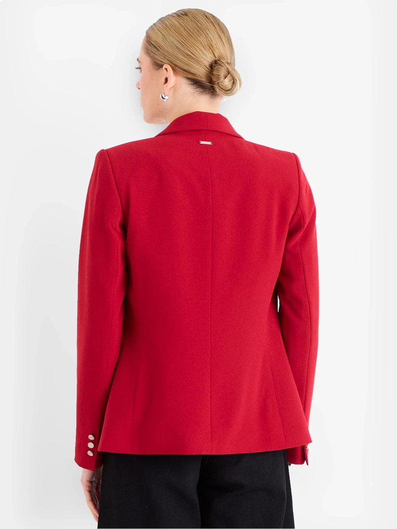 BLAZER MUJER ASH MANGA LARGA LISO - 2
