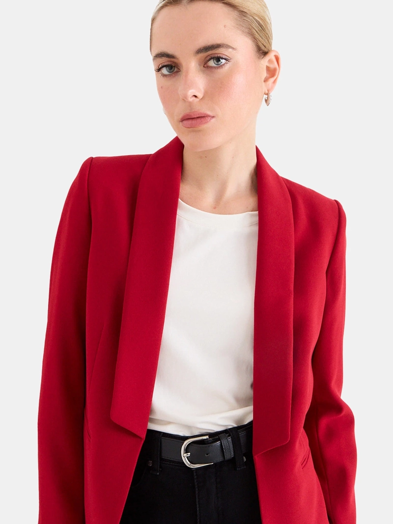 BLAZER MUJER ASH MANGA LARGA LISO - 3