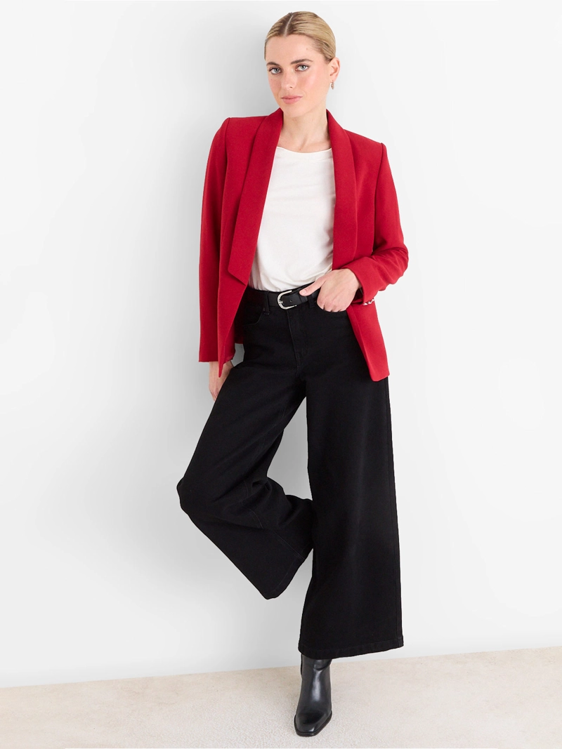 BLAZER MUJER ASH MANGA LARGA LISO - 4