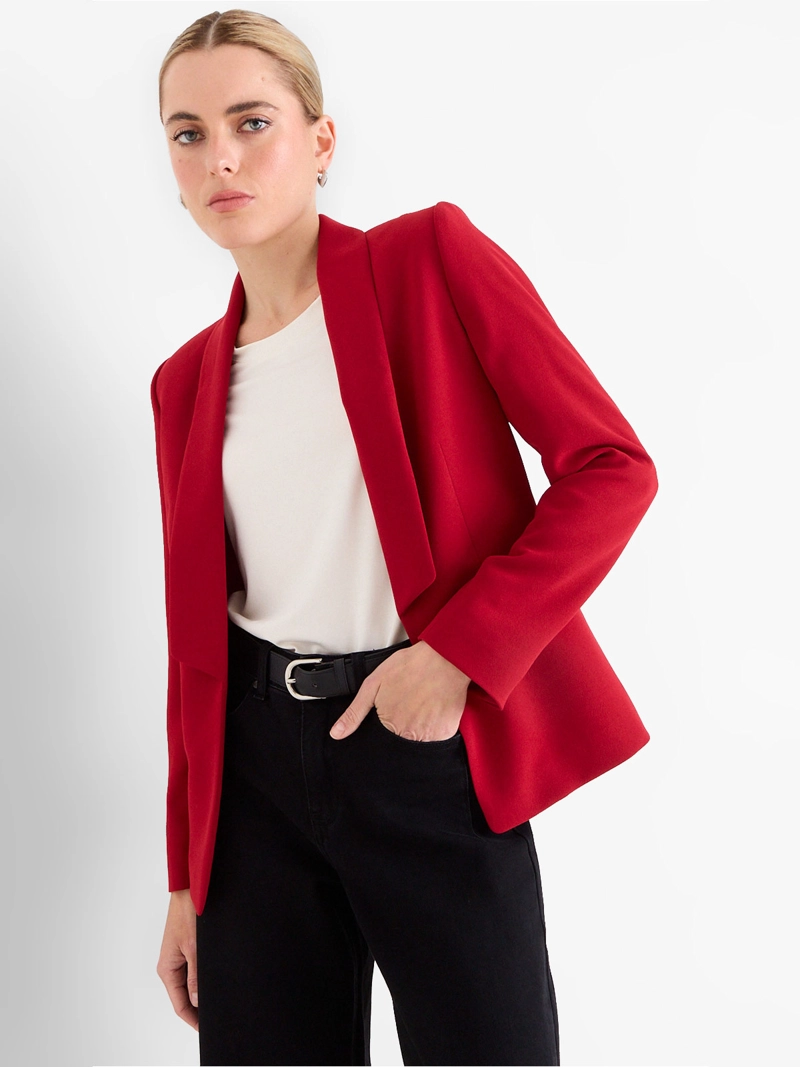 BLAZER MUJER ASH MANGA LARGA LISO - 1