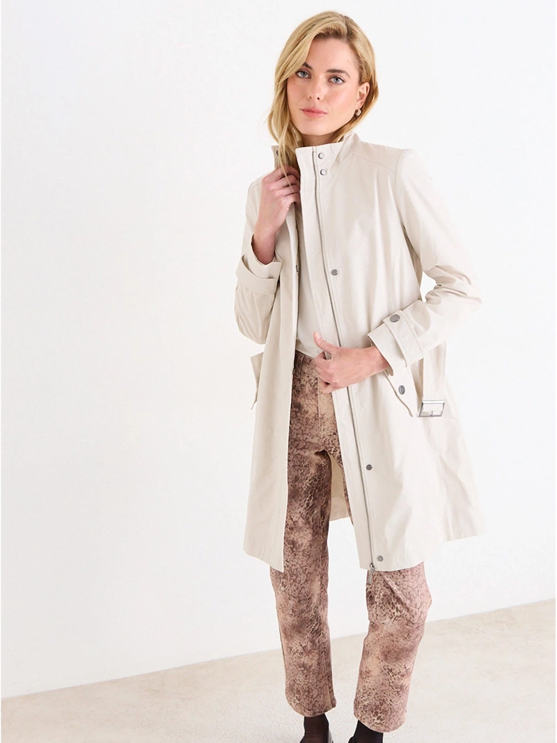 TRENCH MUJER ASH CUELLO ALTO  - 4