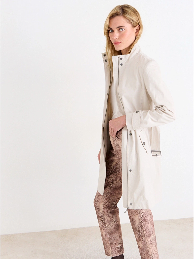 TRENCH MUJER ASH CUELLO ALTO  - 5