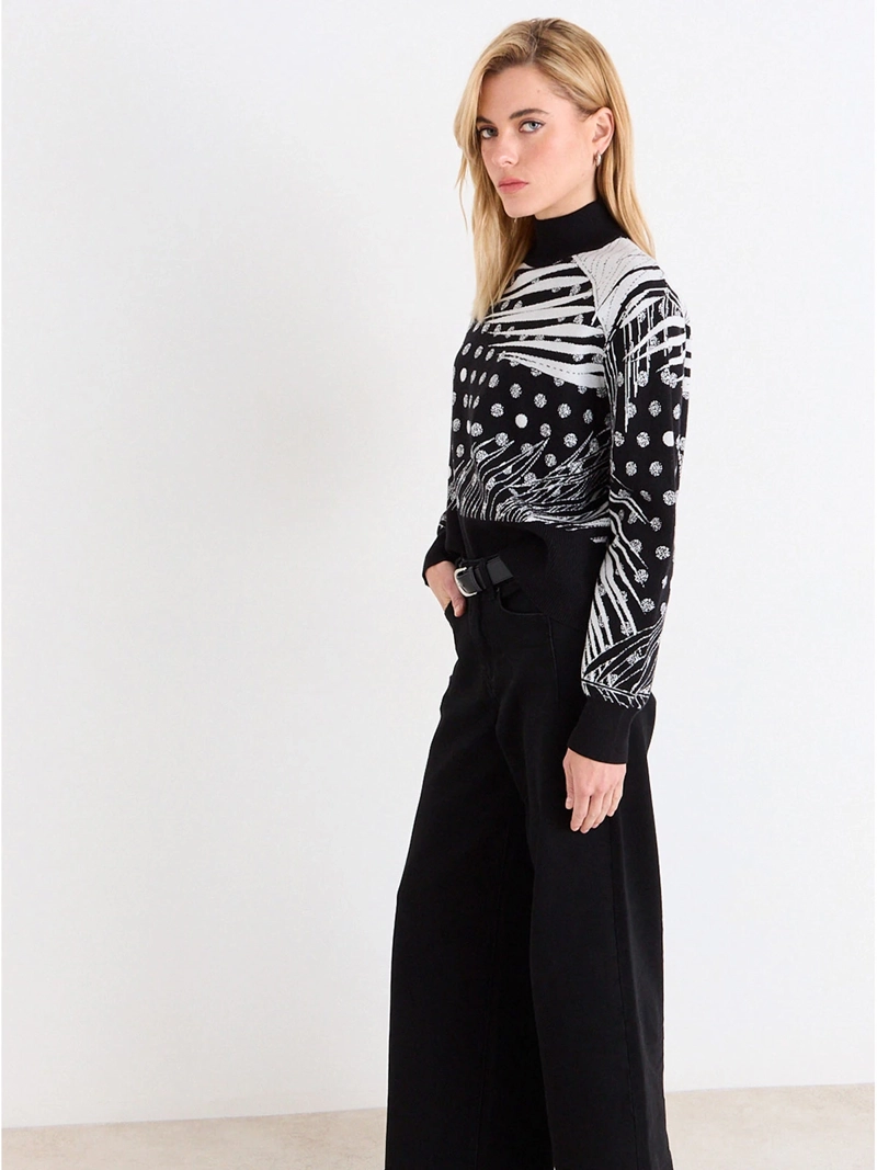 SWEATER MUJER ASH CUELLO ALTO ACANALADO - 5