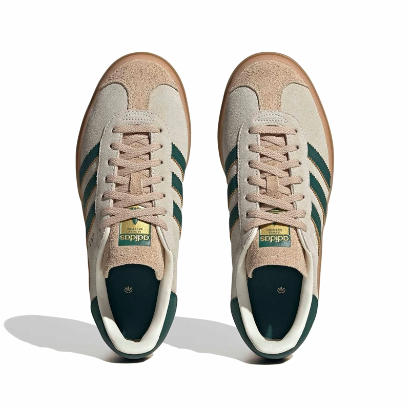 ZAPATILLAS MUJER ADIDAS ORIGINALS URBANAS BLANCO GAZELLE BOLD CUERO - 5