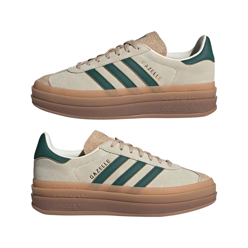 ZAPATILLAS MUJER ADIDAS ORIGINALS URBANAS BLANCO GAZELLE BOLD CUERO - 7