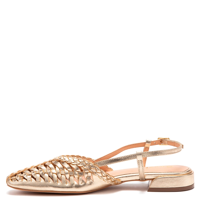 ZAPATOS MUJER GACEL DORADO ANDRE CUERO - 3