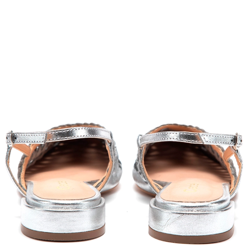ZAPATOS MUJER GACEL PLATEADO ANDRE CUERO - 5