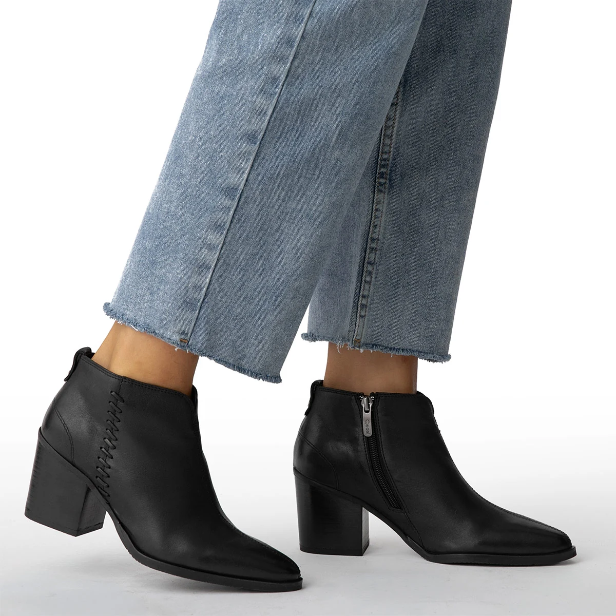 BOTINES MUJER GACEL NEGRO BRUNA CUERO - 5