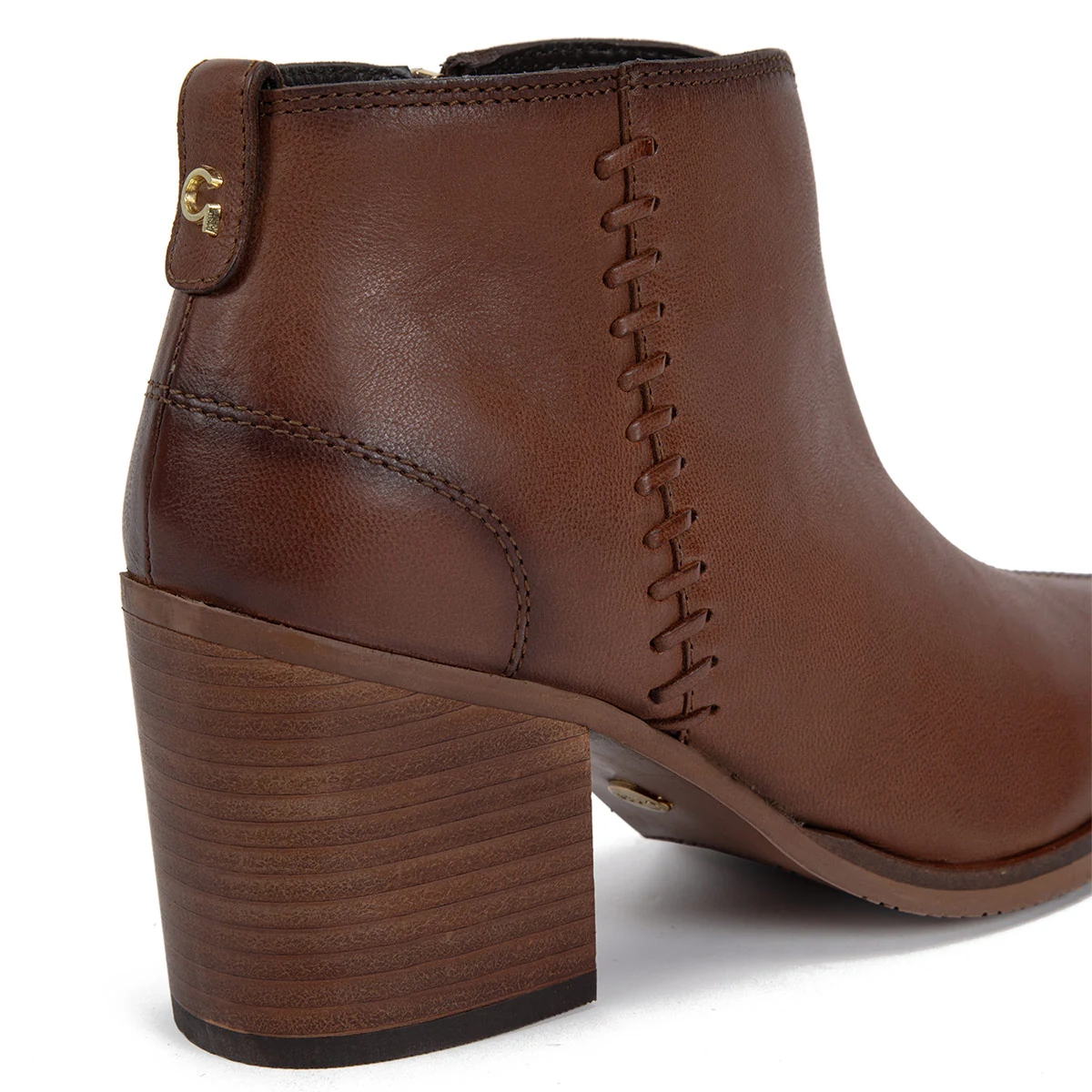 BOTINES MUJER GACEL CAFÉ BRUNA CUERO - 3