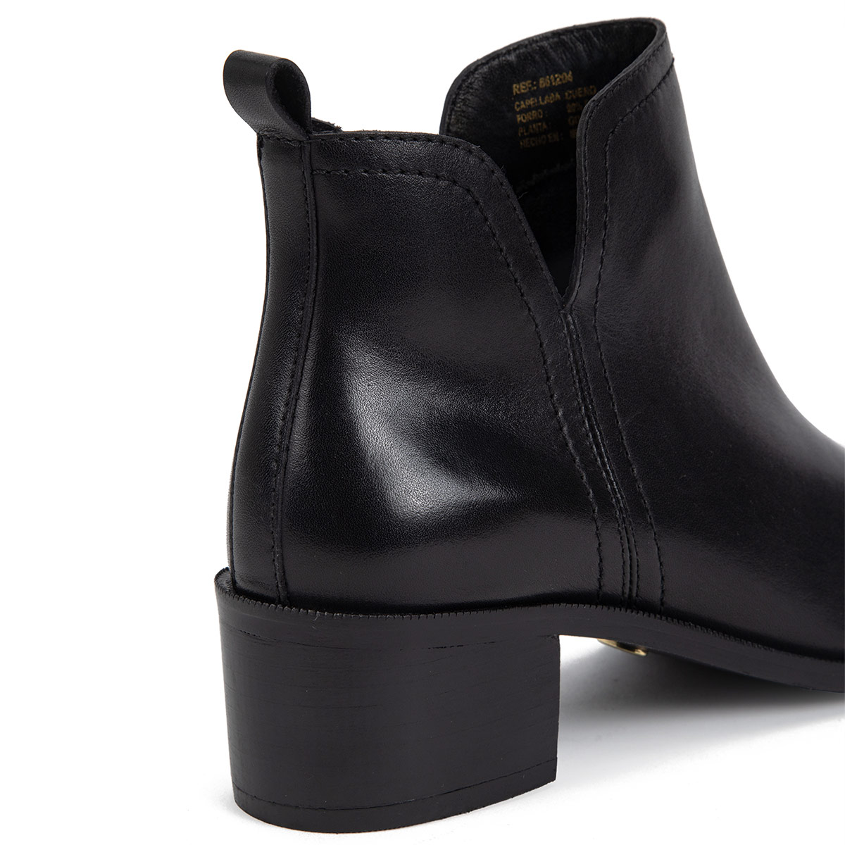 BOTINES MUJER GACEL NEGRO ENYA CUERO - 3