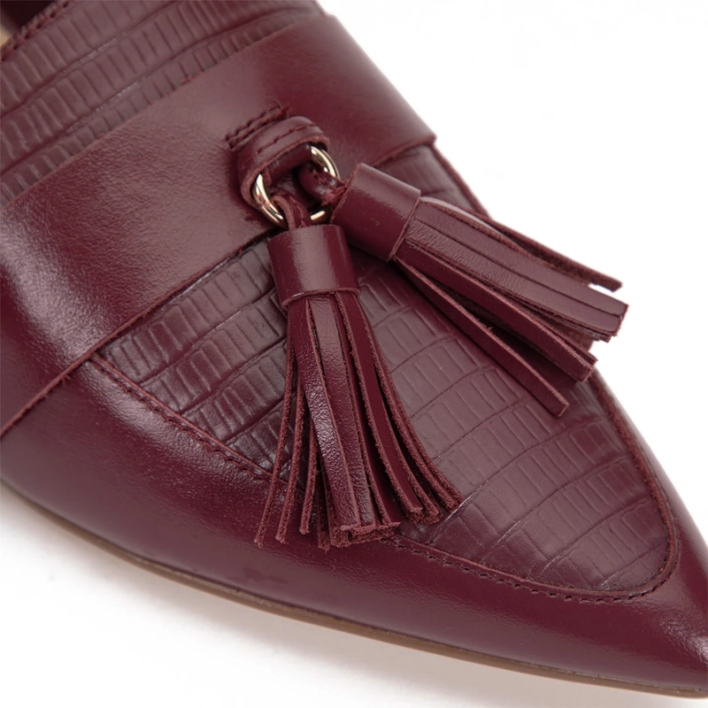 ZAPATOS MUJER GACEL BURDEO HAIMI CUERO - 6