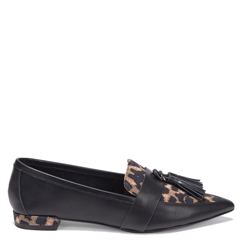 ZAPATOS MUJER GACEL NEGRO HAIMI CUERO - 1