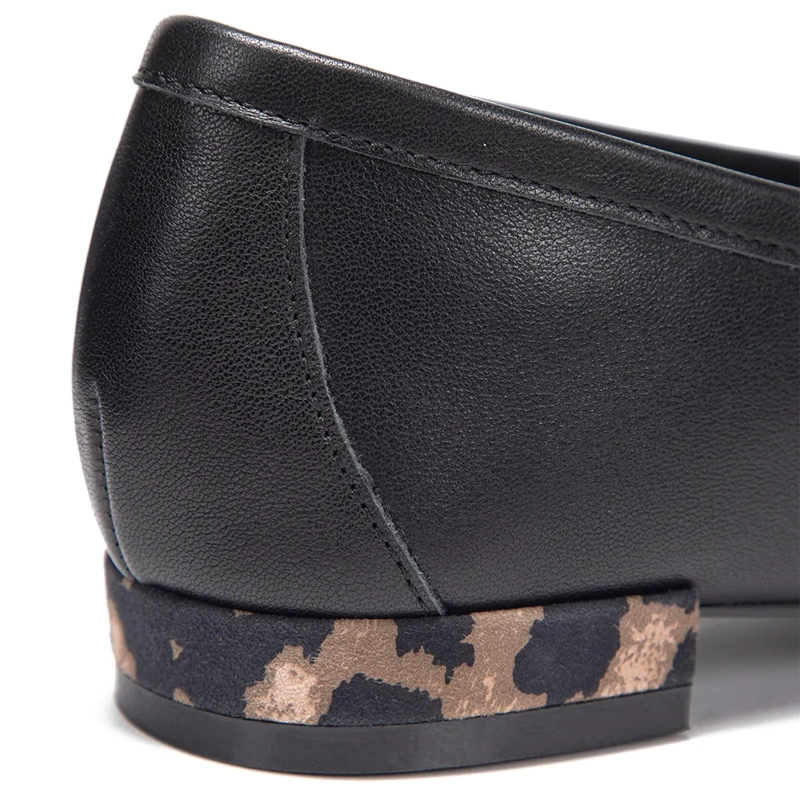ZAPATOS MUJER GACEL NEGRO HAIMI CUERO - 7