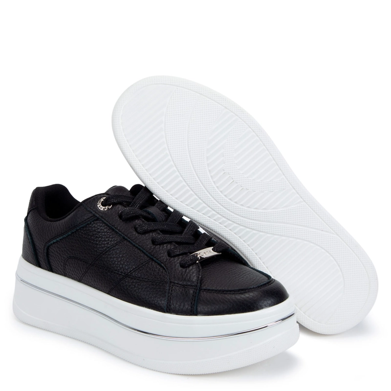 ZAPATILLAS MUJER GACEL CASUALES NEGRO ISADORA CUERO - 5