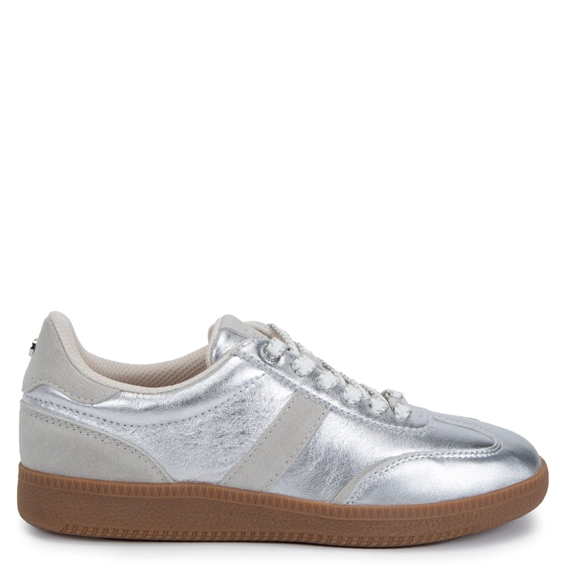 ZAPATILLAS MUJER GACEL CASUALES PLATEADO MUNA CUERO - 1