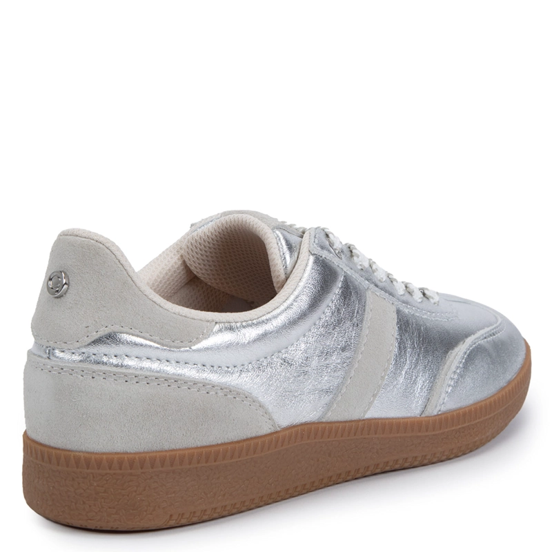 ZAPATILLAS MUJER GACEL CASUALES PLATEADO MUNA CUERO - 4