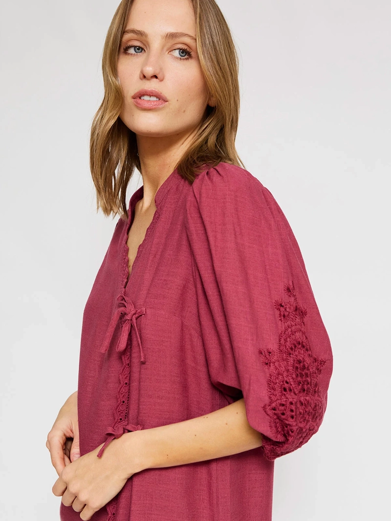 VESTIDO MUJER TATIENNE LINO  - 4