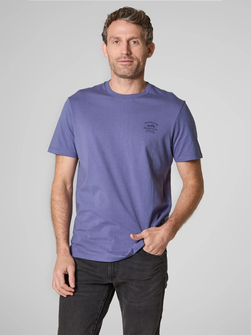 POLERA HOMBRE WRANGLER ALGODÓN CUELLO REDONDO MANGA CORTA