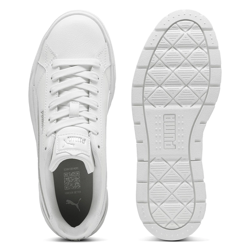 ZAPATILLAS MUJER PUMA URBANO BLANCO KARMEN II LEATHER - 4