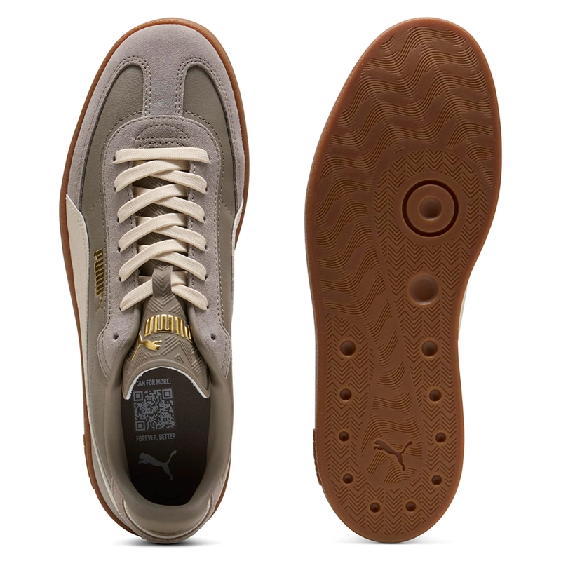 ZAPATILLAS MUJER PUMA DEPORTIVAS BEIGE PUMA CLUB II ERA CUERO - 4