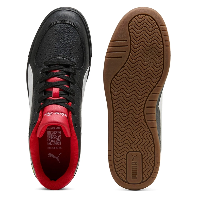 ZAPATILLAS HOMBRE PUMA DEPORTIVAS NEGRO FERRARI CAVEN III CUERO - 4