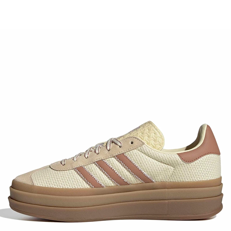 ZAPATILLAS MUJER ADIDAS ORIGINALS CASUALES CREMA GAZELLE BOLD CUERO - 3