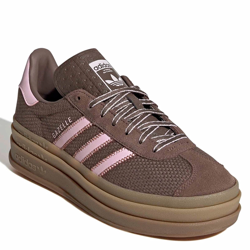 ZAPATILLAS MUJER ADIDAS ORIGINALS CASUALES CAFÉ GAZELLE BOLD CUERO - 2