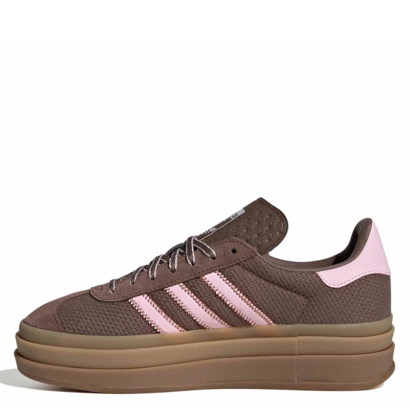 ZAPATILLAS MUJER ADIDAS ORIGINALS CASUALES CAFÉ GAZELLE BOLD CUERO - 3