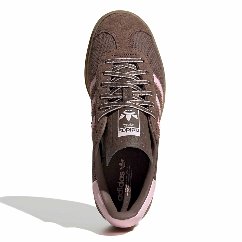 ZAPATILLAS MUJER ADIDAS ORIGINALS CASUALES CAFÉ GAZELLE BOLD CUERO - 5