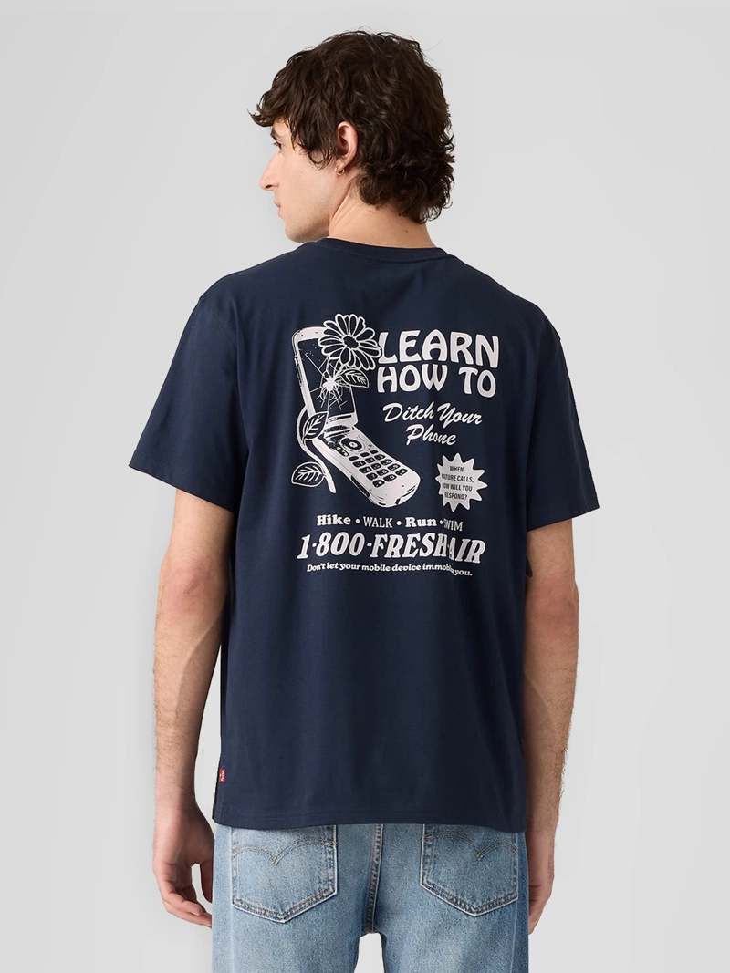 POLERA HOMBRE LEVIS ALGODÓN RELAXED FIT MANGA CORTA - 2
