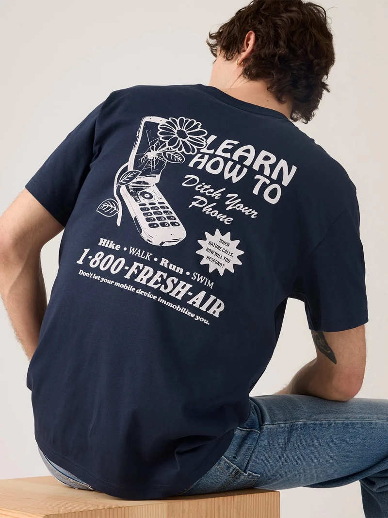 POLERA HOMBRE LEVIS ALGODÓN RELAXED FIT MANGA CORTA - 3