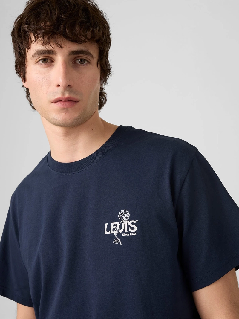 POLERA HOMBRE LEVIS ALGODÓN RELAXED FIT MANGA CORTA - 4