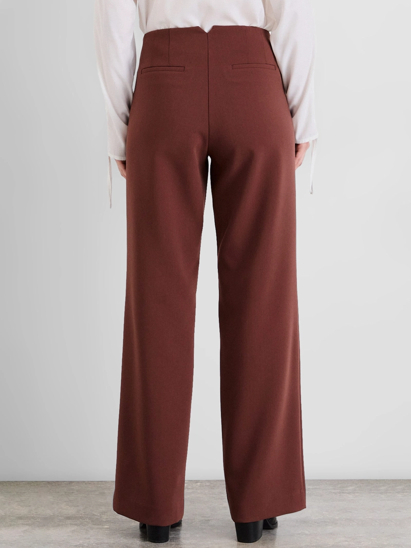 PANTALÓN MUJER IO REGULAR FIT LISO - 3