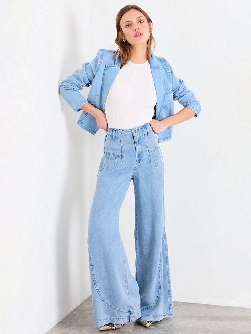 PANTALÓN MUJER IO LISO REGULAR FIT - 1