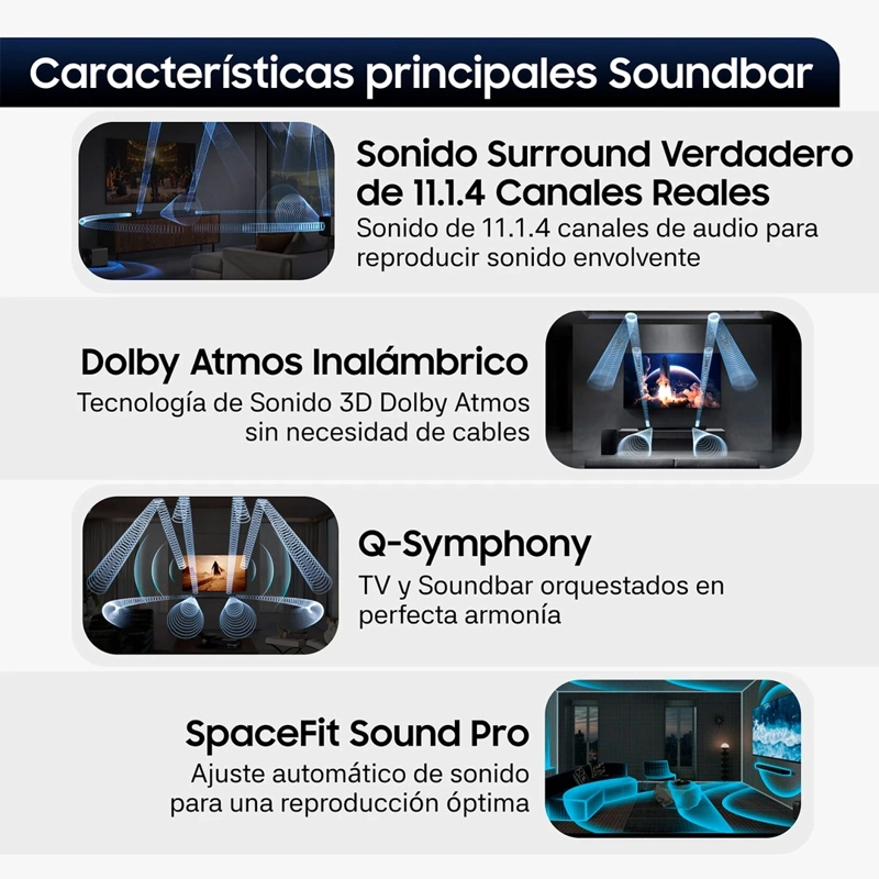 SOUNDBAR BLUETOOTH SAMSUNG Q-SERIES HW-Q990H 11.1.4 (2026) - 5