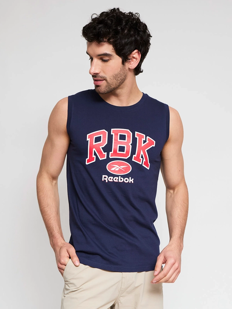 POLERA HOMBRE REEBOK ALGODÓN TANK COLLEGIATE - 1
