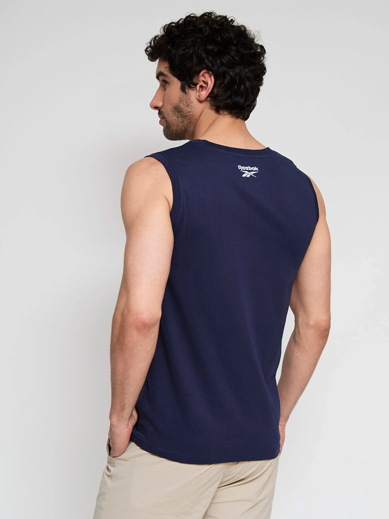 POLERA HOMBRE REEBOK ALGODÓN TANK COLLEGIATE - 2