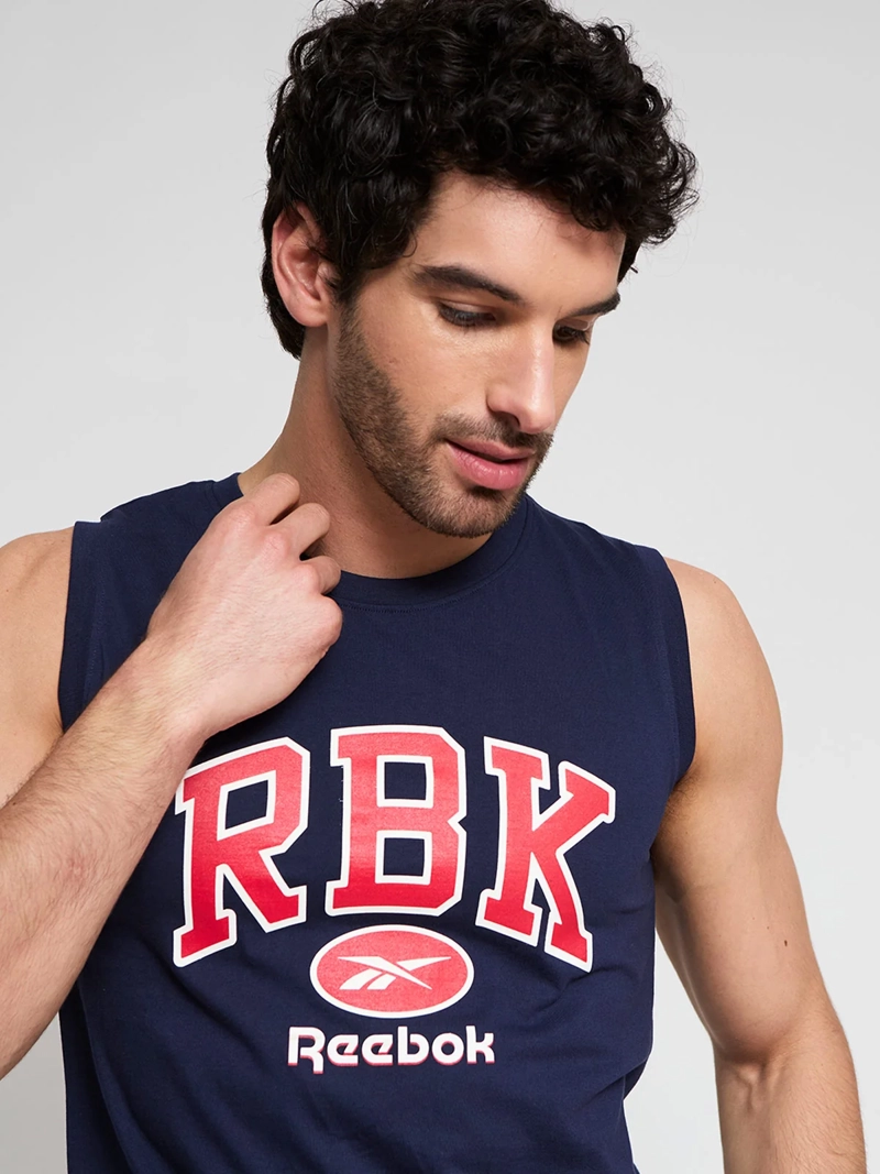 POLERA HOMBRE REEBOK ALGODÓN TANK COLLEGIATE - 3