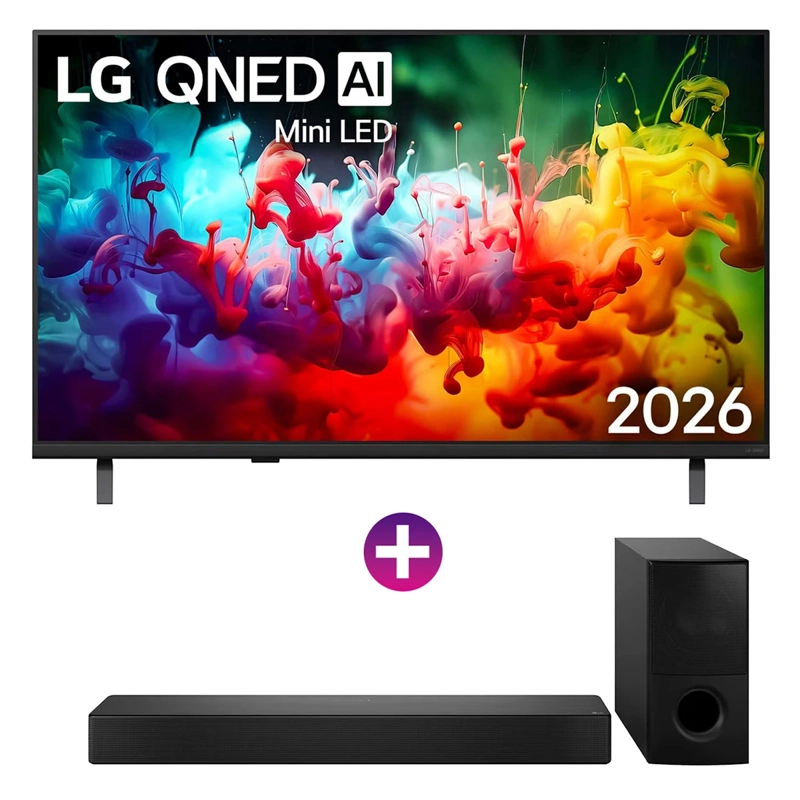 SMART TV LG QNED 4K UHD 55” 55QNED70BSA + SOUNDBAR SH5WC 600W - 1