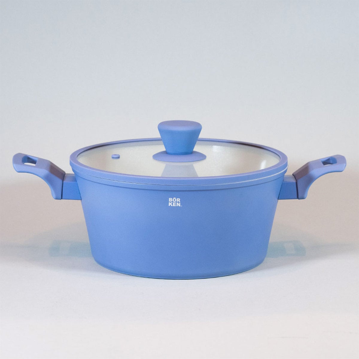 BATERÍA DE COCINA BÖRKEN CERAMIC SLATE 7 PIEZAS CELESTE - 3