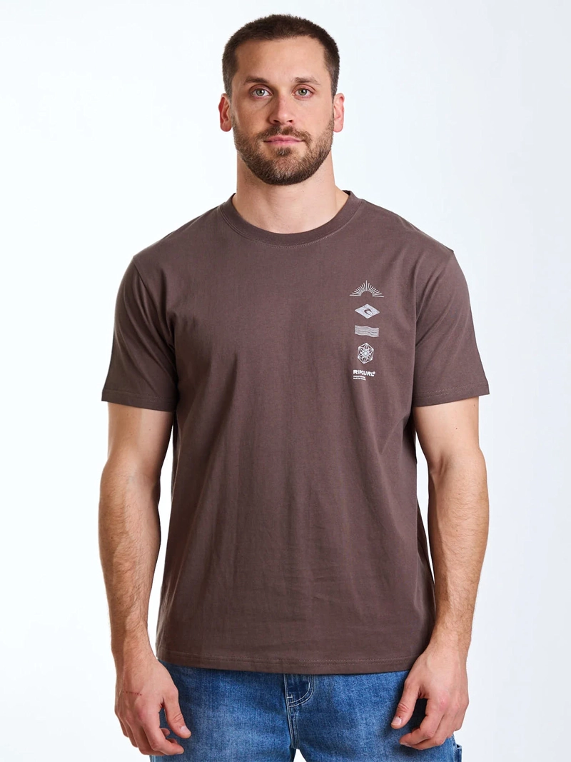 POLERA HOMBRE RIP CURL ALGODÓN MANGA CORTA