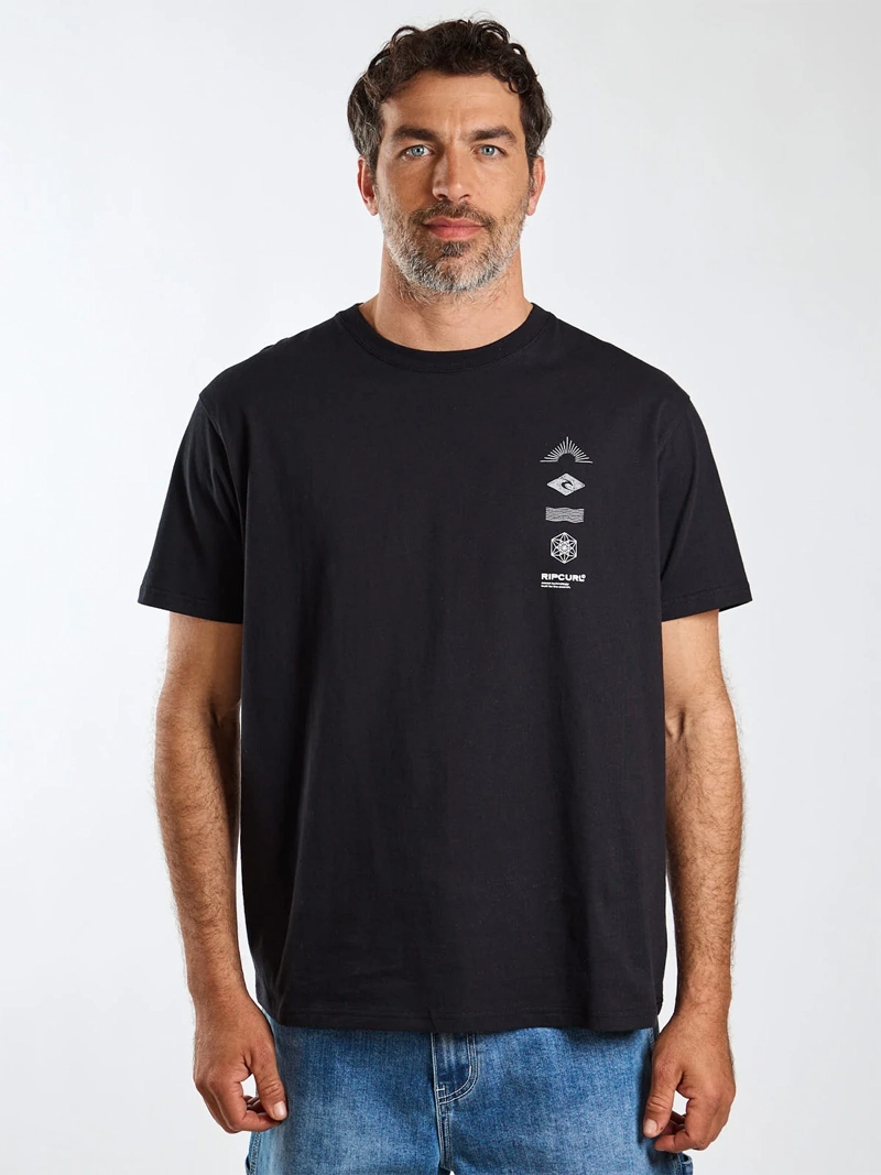 POLERA HOMBRE RIP CURL ALGODÓN MANGA CORTA