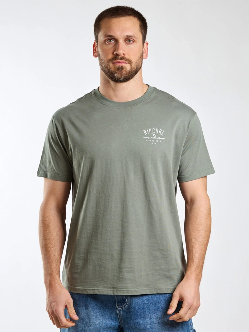 POLERA HOMBRE RIP CURL MANGA CORTA ALGODÓN COLECCIÓN - 1